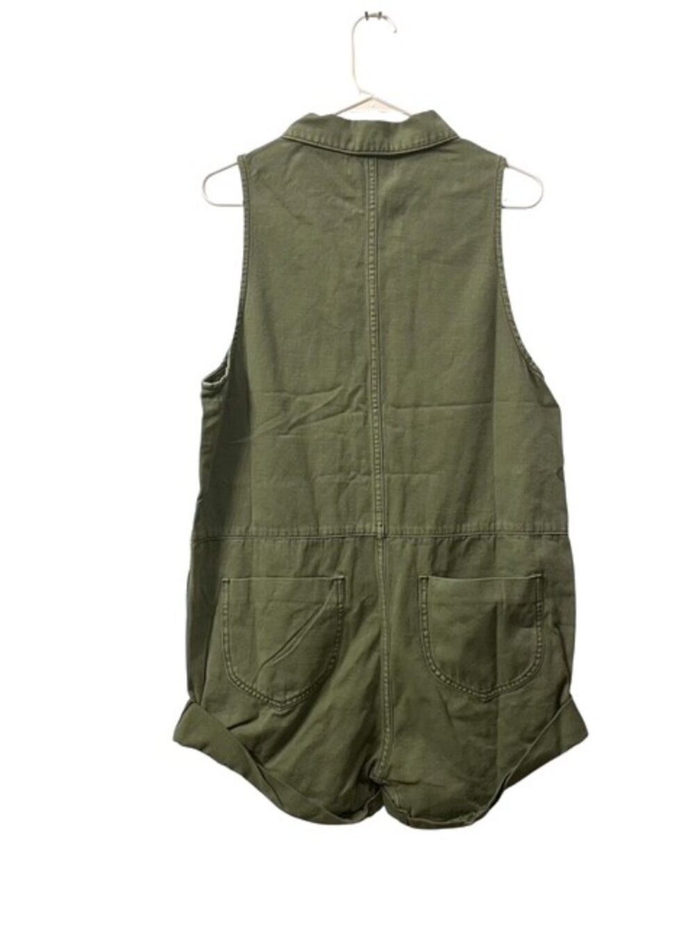 NWT One Teaspoon Braxton Mini Utility Jumpsuit Romper Green Size Small - Picture 5 of 16